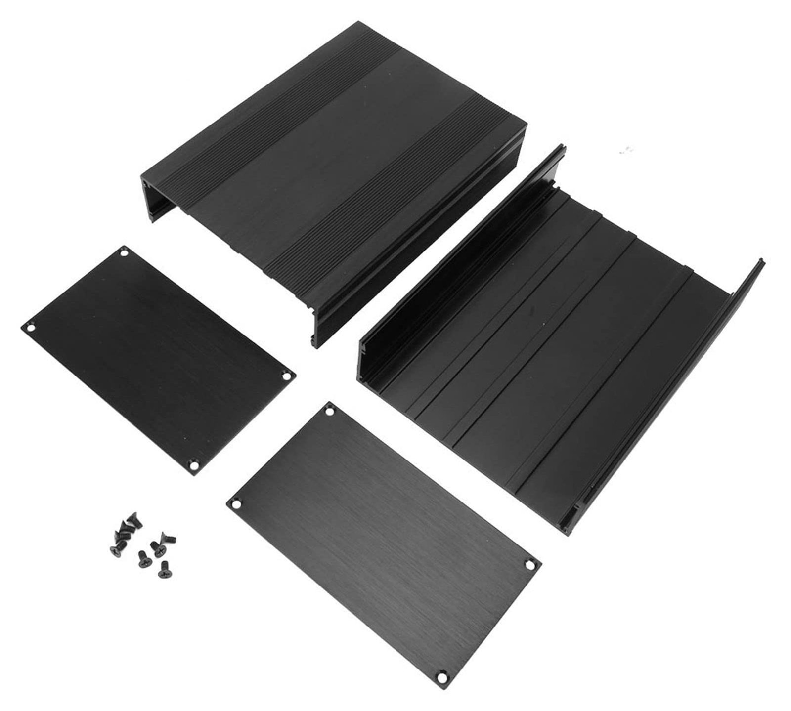 Selius Aluminium projectdoos behuizing voor elektronische projectkoffer en aansluitdoos met schroeven