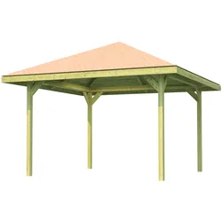 Weka Gartenoase 651- Sparset inkl. Schindeln 380 x 380 cm
