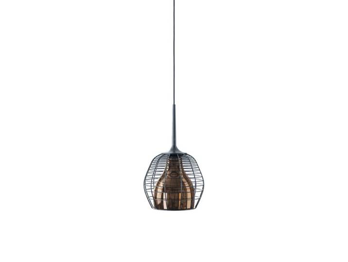 Diesel Living with Lodes Pendelleuchte Cage - Schwarz/Bronze , S