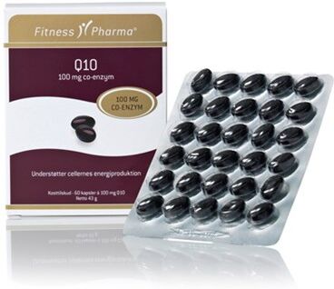 Fitness Pharma Q10 100 mg Kosttilskud 60 stk