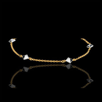 Edenly Armband SchÃ¶pfung - Rohdiamanten bicolor - 9 Karat