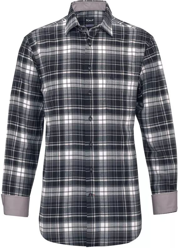 Kauf - Hemd, Regular Fit, langarm, für Herren, Schwarz, Größe 42