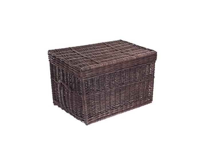 Coffre à Jouet en osier gris\, Grand panier\, Corbeille Malle de rangement