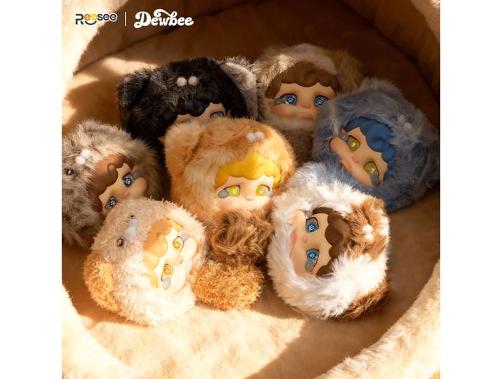 Blind box de pendentif en peluche Cat Rooler