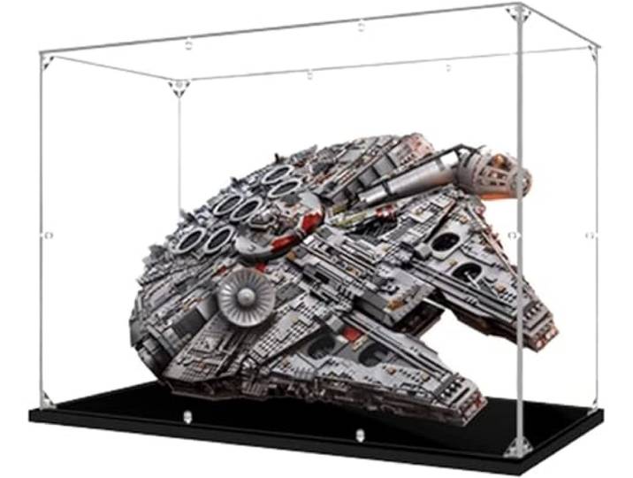 Caikbms Acryl Vitrine Kompatibel Mit Lego 75192 Millennium Falcon Bausatz, Schutz Staubdichte Vitrine Geschenk Für Modell, Transparente Vitrine (Nur Vitrine) B,2mm