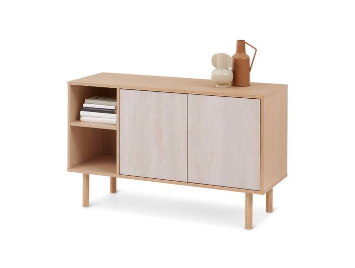 Tchibo - Sideboard in Travertinoptik - 110x40x66,8cm - braun -