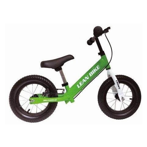 Lean Toys Laufrad ROCKY Grüne gepumpte Räder (12.20") (LT2616)