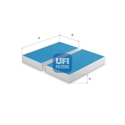 UFI Filter, Innenraumluft 34.215.00 für Mercedes