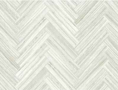 York Wallcoverings Beige Hermosa Herringbone Peel and Stick Wallpaper