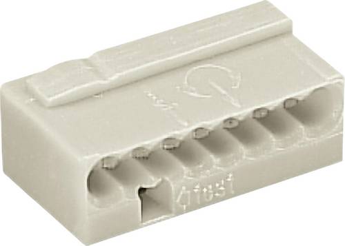 WAGO Dosenklemme starr: -0.8mm² Polzahl: 8 Lichtgrau
