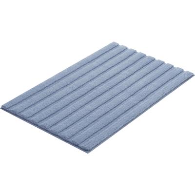 Kleine Wolke "Cord, Badvorleger, Badezimmer Teppich" Höhe 25 mm rutschhemmend beschichtet fußbodenheizungsgeeignet Badteppich, Streifen Design, Hoch-Tief Effekt