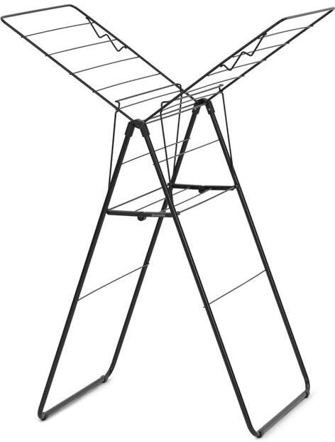 Wäscheständer BRABANTIA "15m HANGON", schwarz, B:59,2cm H:98,4cm T:5cm, Stahl, Wäscheständer, Wäscheständer schwarz Einheitsgröße