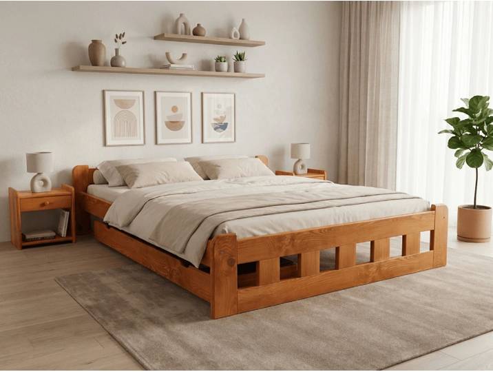 Hochbett Naomi 180 x 200 cm, Erle Matratze: Ohne Matratze, Lattenrost: Mit Lattenrost