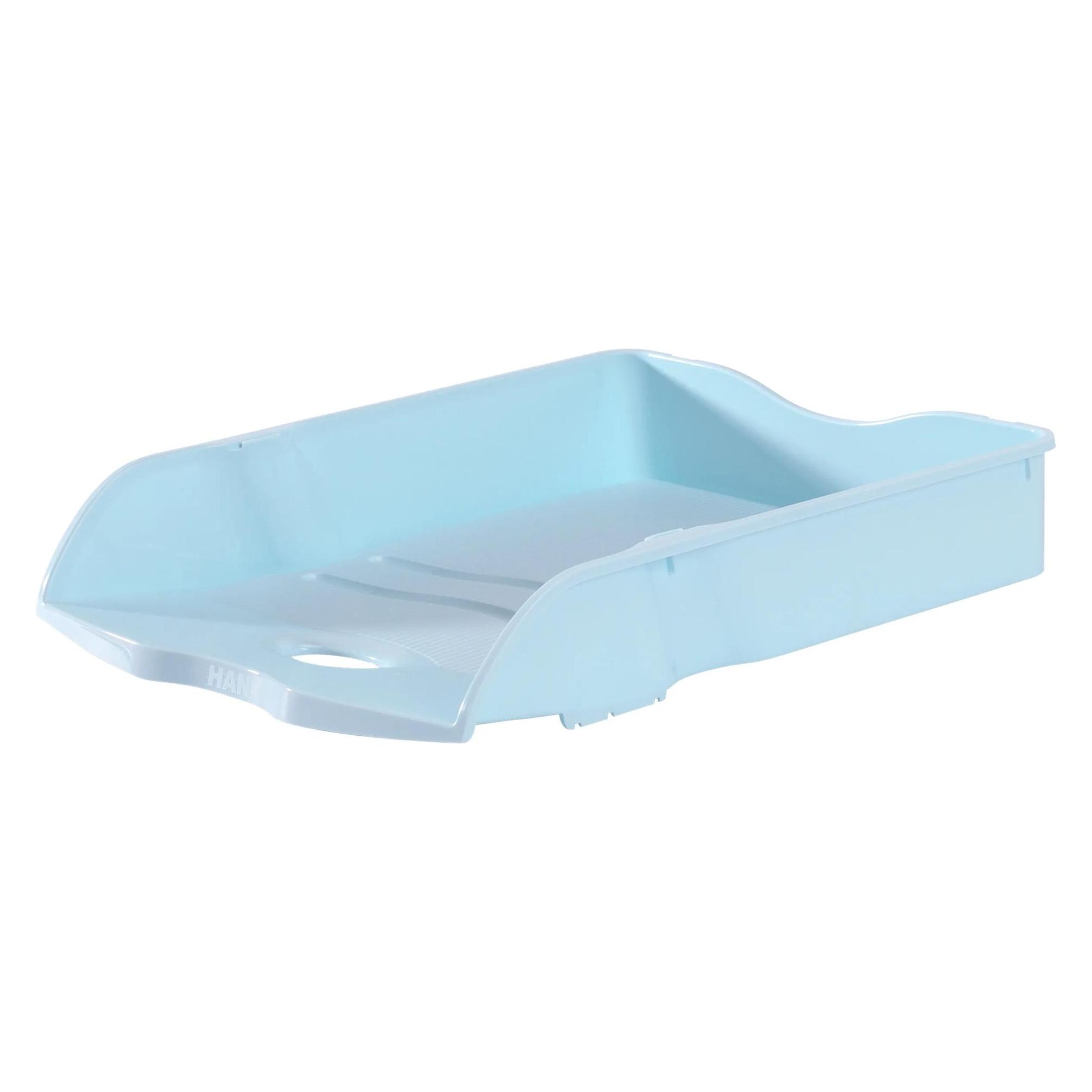 Han Briefkorb Re-LOOP A4 pastellblau stapelbar (A4, C4) (10298-884)