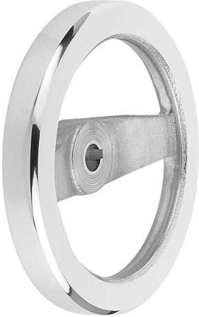 KIPP Volant à rayons 2 rayons Ø125 aluminium alésage 14H7 (K0162.1125X14)