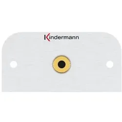 Kindermann 7441000411 3,5 mm Aluminium,Gold Steckdose (AUX Kabel), Audiokabel