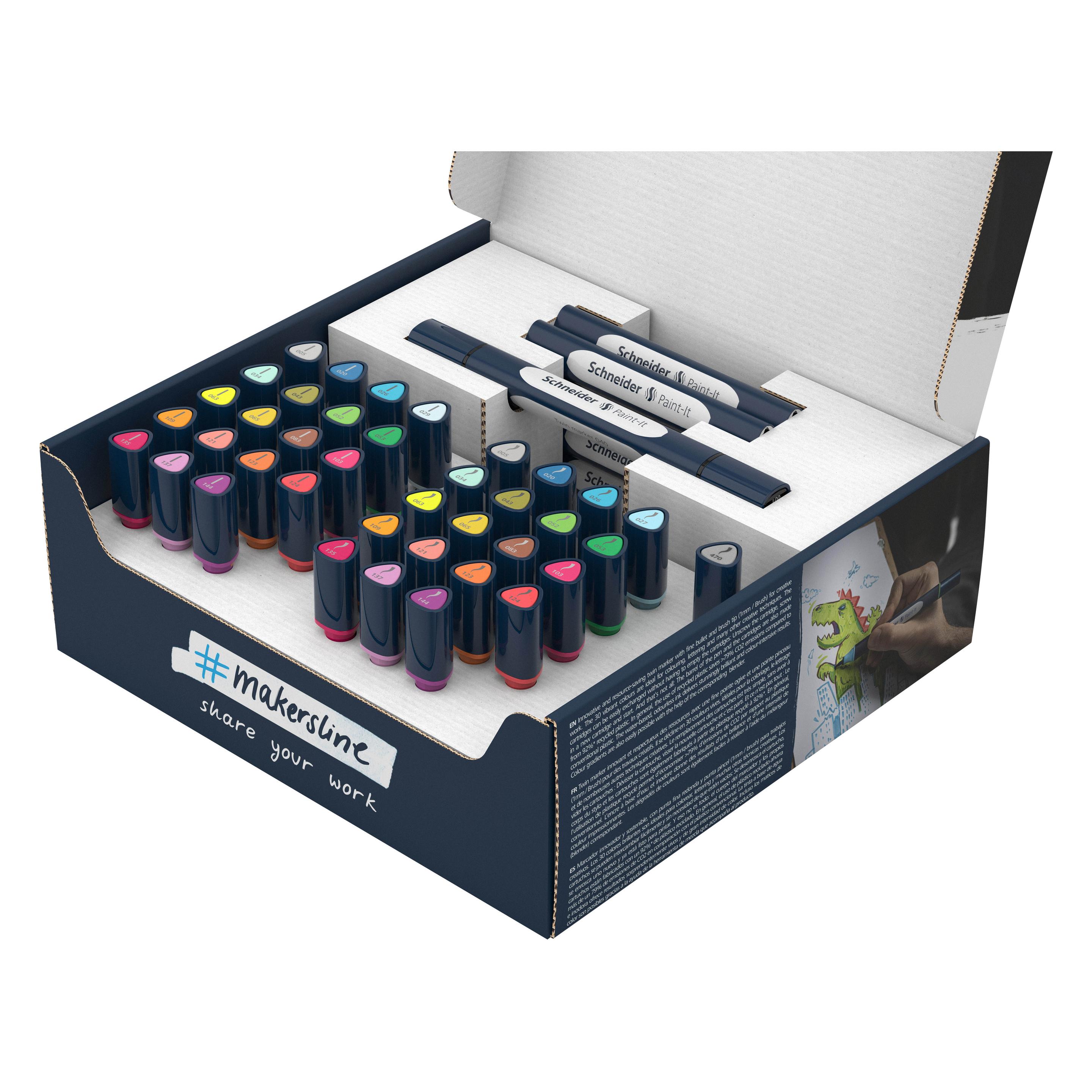 Schneider Paint-It 040 52 Teile Brush-Pens farbsortiert (52x) (ML04010902)