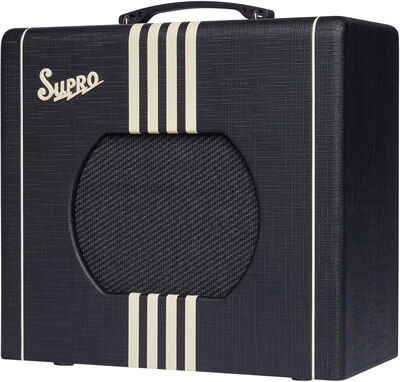 Supro Delta King 10 Black & Cream Black