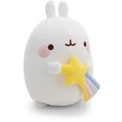 NICI Kuscheltier Molang mit Sternschnuppe 24cm - weiß