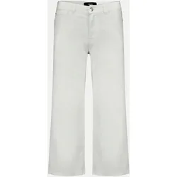 Culotte-Jeans mit geradem Bein Weiß 44
