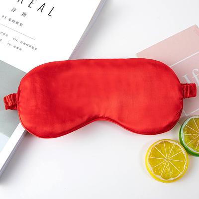Uplifted Trends Imitated Silk Sleep Mask For Relaxation And Eye Care Soft Eye Patch For Comfortable Travel And Health Shield red