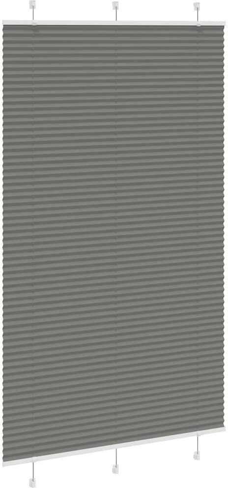 Metro Room Darkening Pleated shade Anthracite 120cmW x 200cmL