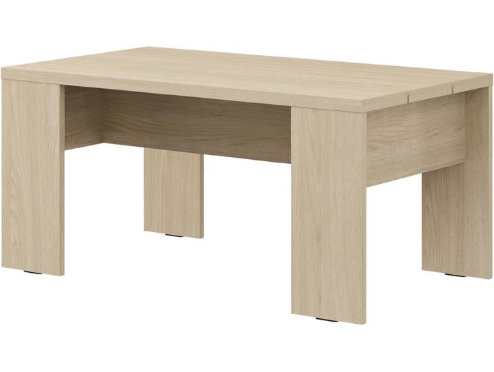 Couchtisch HOME AFFAIRE Montese, Wohnzimmertisch, Sofatisch, Beistelltisch, Kaffeetisch , beige (harbour oak hell, harbour oak hell, harbour oak hell), B:90cm H:42,5cm T:50cm, Tische, Couchtisch, Moderner Couchtisch: 3 Grössen, 4 Farben – ideal für kleine Räume