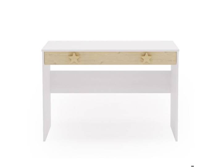 Bureau pour les enfants et les jeunes- STAR - blanc/érable - L 110 x P 52 x H 76 cm