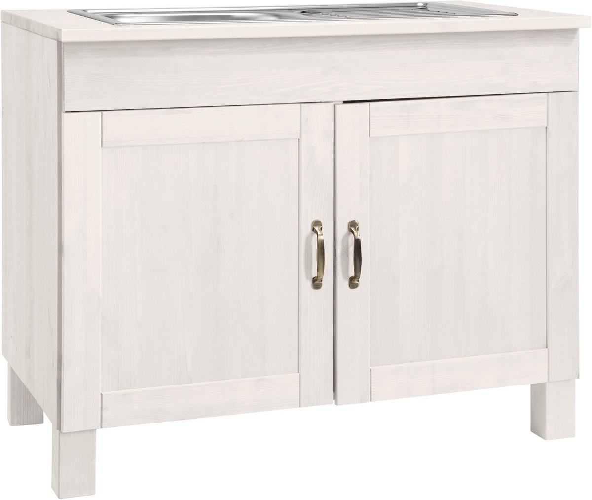 Notio Living Alby Wastafelonderkast - Wit Grenen