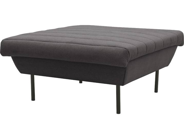 Hocker LOOKS IX , grau (anthrazit), B:90cm H:45cm T:105cm, 100% Polyester, LOOKS BY WOLFGANG JOOP, Hocker, Hocker, Quersteppung, passend zur Serie LOOKS IX
