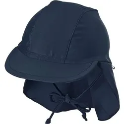 STERNTALER Bademütze mit Nackenschutz uni, Größe 45 in Blau Blau