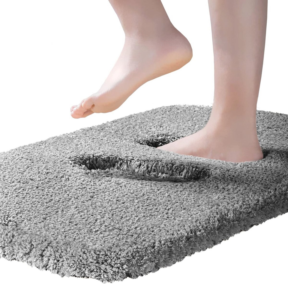 Badmat Grijs Antislip voor Badkamer