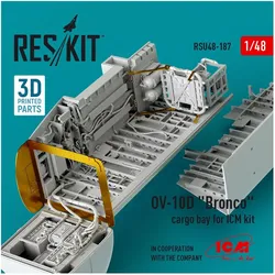ResKit OV-10D Bronco cargo bay for ICM kit (3D Printed)