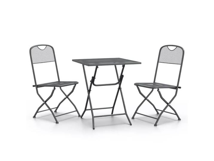 VidaXL - Garten essgruppe netz, One Size, Grau