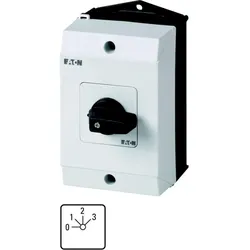 Eaton 222611 Stufenschalter, T0, 20 A, Aufbau, 2 Baueinheit(en), Kontakte: 3, 45 °, rastend, mit 0-Stellung, 0-3, Abwicklungs Nr. 171 T0-2-171/I1