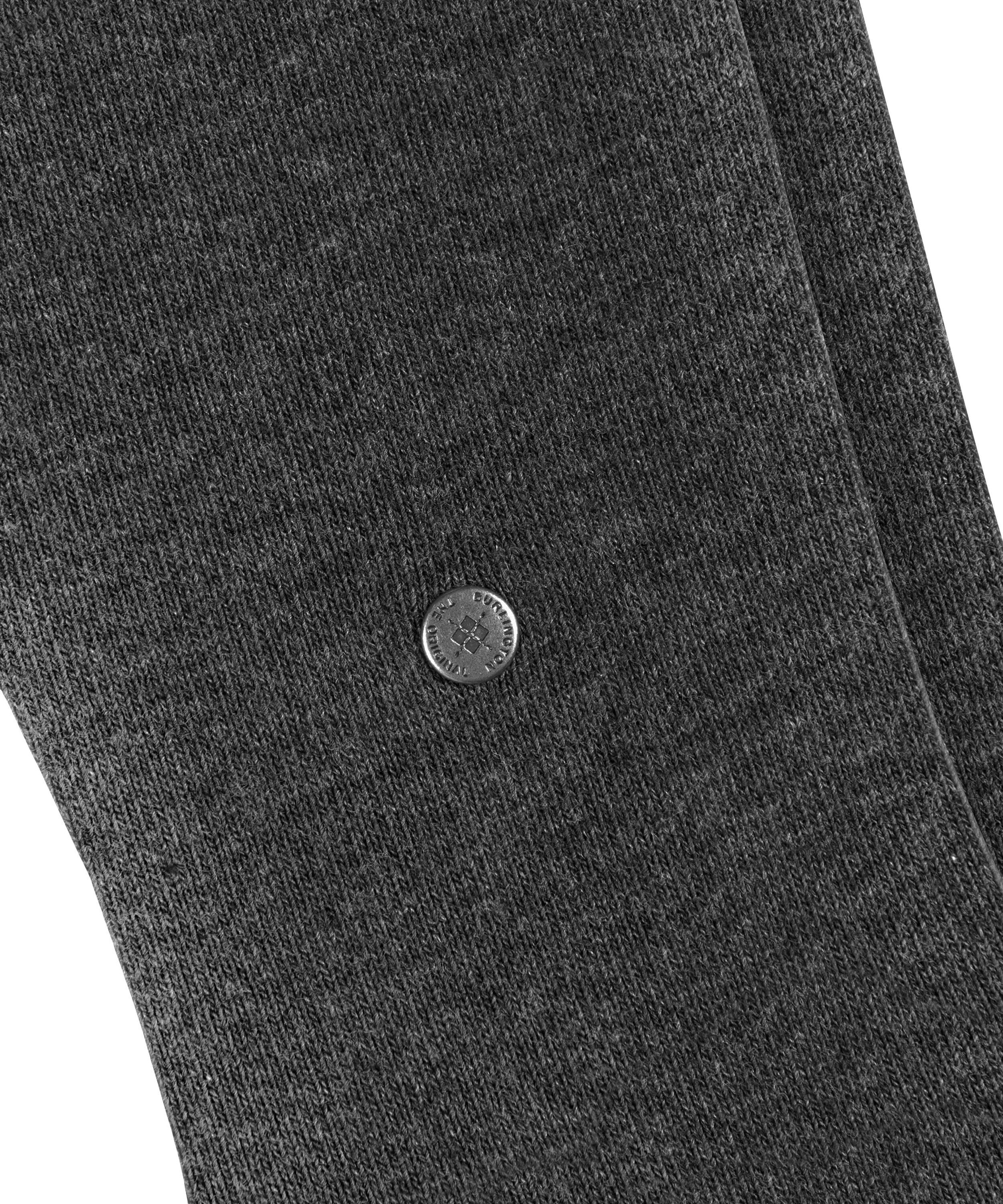 Socken BURLINGTON "Everyday", Herren, Gr. 40-46, grau (anthrazit melange), Baumwollmischung, unifarben, Socken Socken, Einheitsgrösse 40-46, unifarben, Burlington-Clip anthrazit melange 40-46