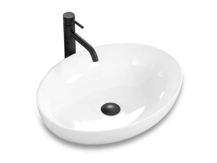 Rea U8198, Wastafel op aanrecht CAROLA, White
