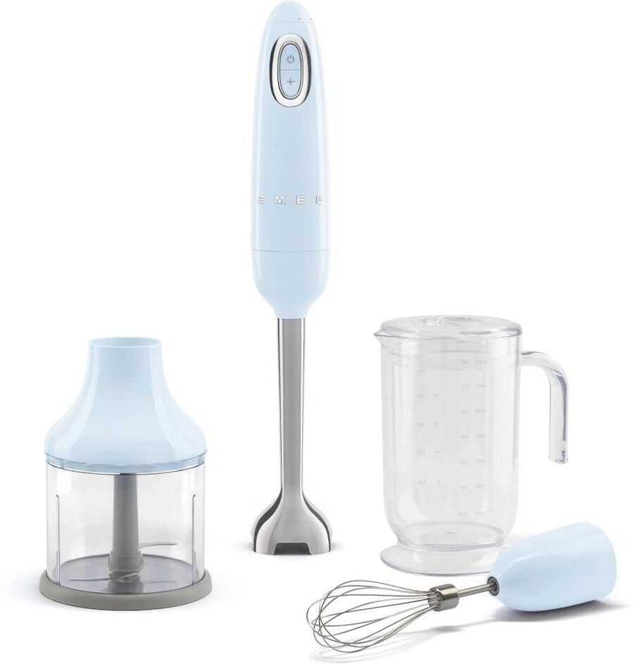 SMEG Stabmixer "HBF03 WhEU", blau (hellblau), B:6,5cm H:41,4cm T:6,5cm, Mixer, Stabmixer hellblau Einheitsgröße