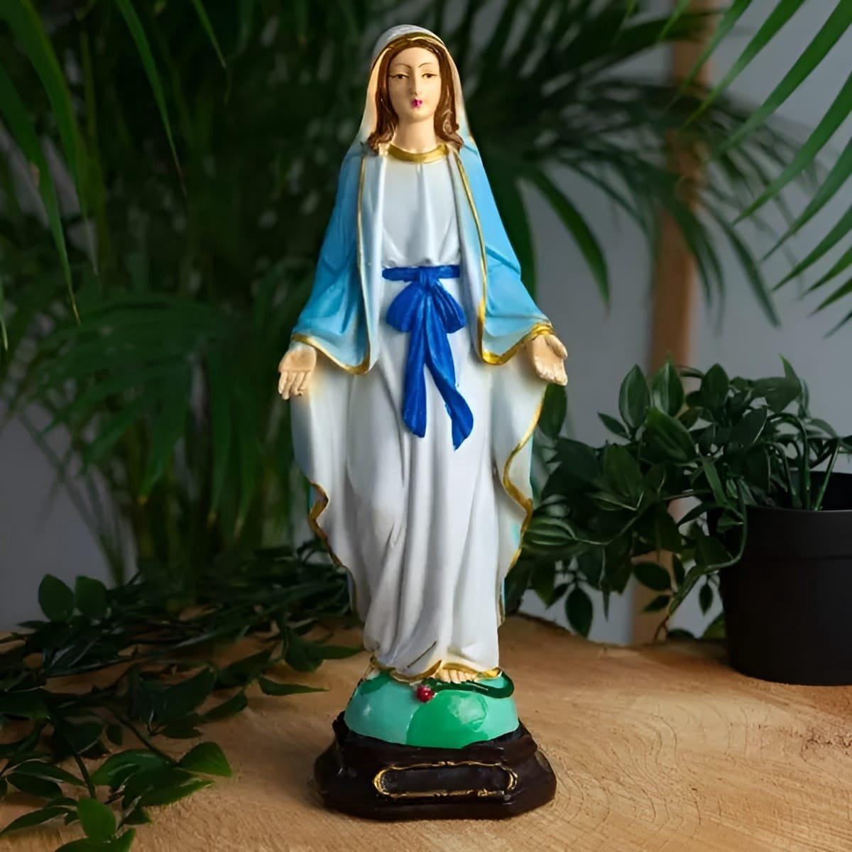 Heilige Maagd Maria beeldje voor op tafel, 28 cm