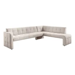 Exxpo by Gala Eckbank Barista Cord Beige 3-Sitzer