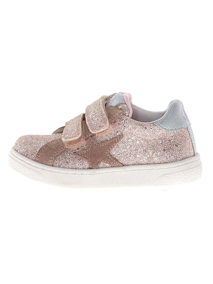Naturino Leder-Sneaker "Pinn" in Rosa - 34