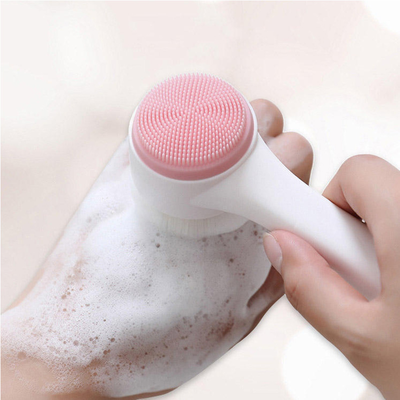 Modern Mode Marketplace Silicone Facial Cleansing Brush For Gentle Exfoliation pink
