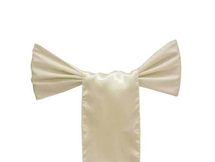 Stuhlschleifen für Hochzeiten 25PCS Satin Stuhl Schärpen Bögen 17x275cm Universal Stühle Bänder for Hochzeit Zeremonie Party Restaurant Event Dekorationen(White)