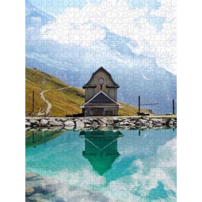 CALVENDO Puzzle Wasserfall Lauterbrunnen | 1000 Teile Lege-Größe 64x48cm Foto-Puzzle für glückliche Stunden
