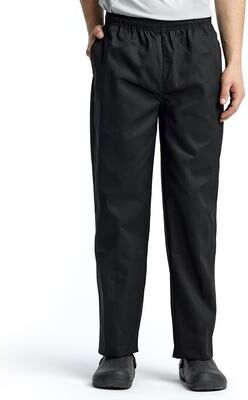 Artisan Collection by Reprime RP553 Essential Chef Pants in Black size XS   Polyester Blend