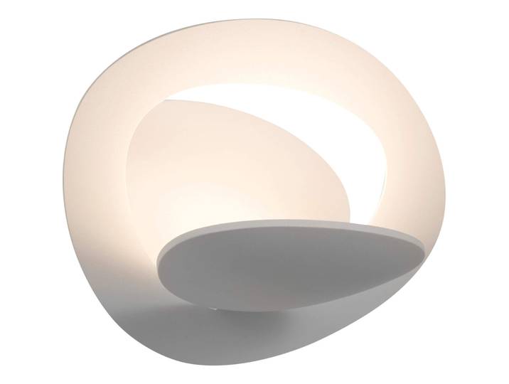 Artemide Designer-Wandlampe Pirce Micro Silber/Weiss Metall 2680 lm B 15 cm - LED - Lichtfarbe: Warmweiss - Designer-Wandlampe- LED Energiesparlampe