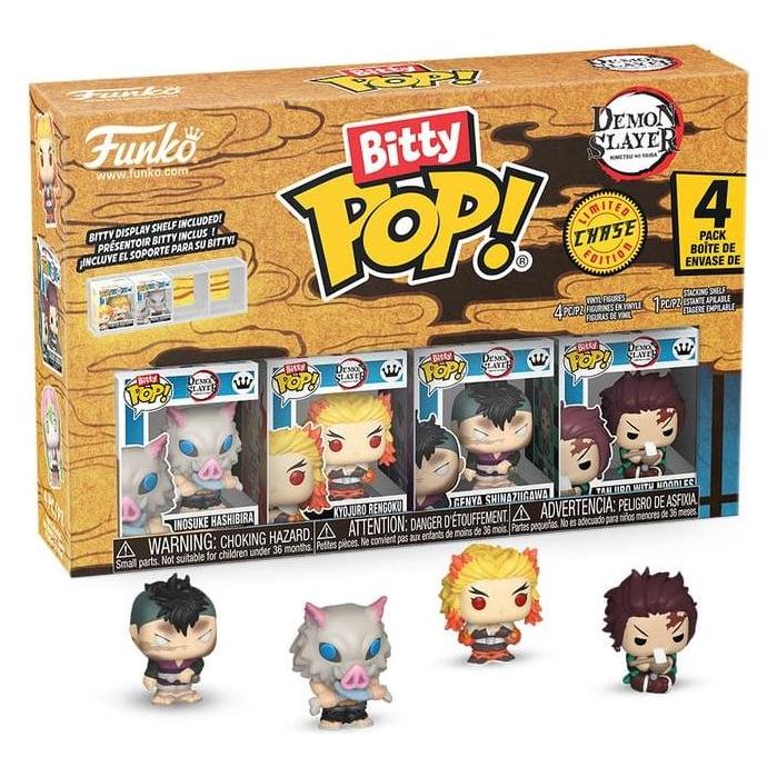 Funko Demon Slayer: Kimetsu no Yaiba pack 4 figurines Bitty POP! Vinyl Inosuke 2,5 cm (67306)