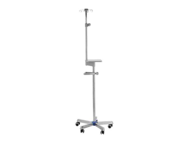 Medizinischer Infusionsständer mit Rädern und 4 verstellbaren Haken stabil Tragbarer Infusionsständer for die häusliche Infusionspraxis im Krankenhaus
