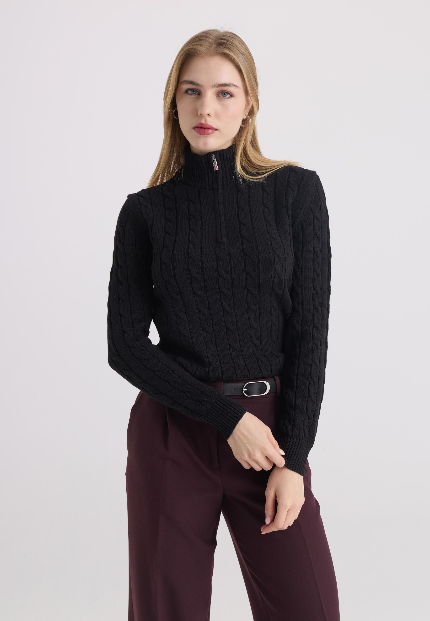 Pullover Pullover Mit Zopfmuster