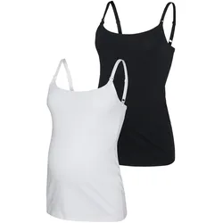 MAMALICIOUS® 2er-Pack Umstands- und Still-Tops, schwarz | weiss, S